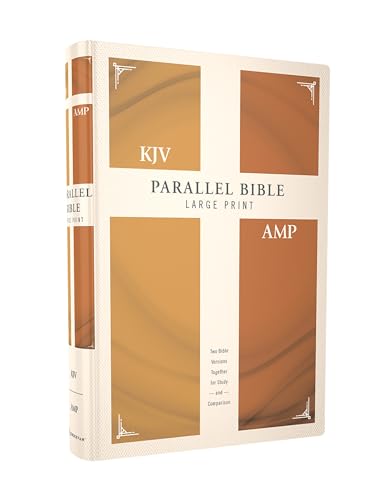 KJV, Amplified, Parallel Bible, Large Print, Hardcover, Red Letter: Two Bible Versions Together for Study and Comparison