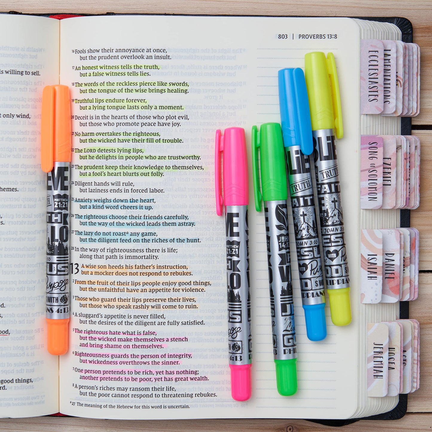 BLIEVE- Bible Study Kit With Gel Highlighters And Pens No Bleed Through, Amazing Bible Highlighter and Pens Fine Tip set Planner Supplies Gifts (10 Pack)